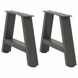 Coffee Table Legs A-Shaped 2 pcs Anthracite 30x cm Steel 4012810