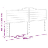 Headboard White Engineered wood 887967