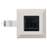 Outdoor Solar Lamps 12 pcs LED Square 12 cm White 277137