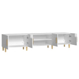 ZNTS TV Cabinet High Gloss White 180x31.5x40 cm Engineered Wood 816258