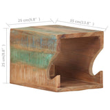 Wall Mounted Bicycle Rack 35x25x25 cm Solid Reclaimed Wood 320478