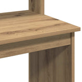 Desk with Shelves Artisan Oak 102x45x148 cm Engineered Wood 855835