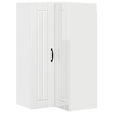 Wall Corner Cabinet LUCCA High Gloss White 57 x 57 x 100 cm 885169