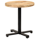 Bistro Table Round 70x75 cm Rough Mango Wood 320267