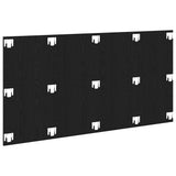 Bed Headboard Black Oak 160 x 1.5 x 80.5 cm Engineered Wood 862736