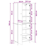Cabinet Set 2 pcs Sonoma Oak Engineered Wood 3416864