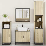 4 Piece Bathroom Furniture Set Sonoma Oak Engineered Wood 3301216