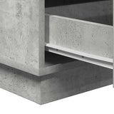 Bedside Cabinet Concrete Grey 39 x 34.5 x 65 cm Engineered wood 869629
