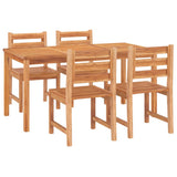 Garden Dining Set Natural Wood Solid Teak Wood Standard Durable 3157187