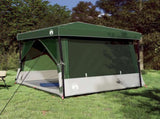 Camping Tent Set Folding 2 pcs Green Taffeta and Fabric 3337176