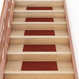 Stair Mats Self-adhesive 30 pcs 60x25 cm Bordeaux Red Rectangular 3365707
