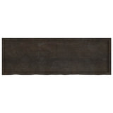 Wall Shelf Dark Brown 180x60x cm Treated Solid Wood Oak 363843