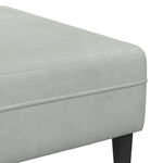 Sofa Set 3 pcs Light grey Velvet 3335122