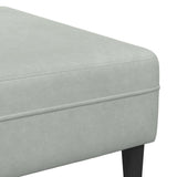 Sofa with Cushion 3 pcs Light Grey Velvet 3335172