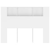 Headboard Cabinet White 140x18.5x104.5 cm 811925