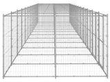 Outdoor Dog Kennel Galvanised Steel 29.04 m 3082292
