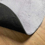 Rug HUARTE Short Pile Soft and Washable Grey 160 cm 375087