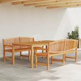 3 Piece Garden Dining Set Solid Wood Teak 3157946