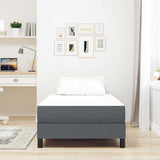 Bed Mattress with Mattress Grey 100 x 200 cm Fabric 42008272