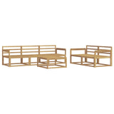 Outdoor Sofa Set 6 pcs White 3386048