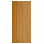 Roof Panels 36 pcs Galvanised Steel Light Wood 100x45 cm 317220