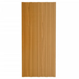 Roof Panels 36 pcs Galvanised Steel Light Wood 100x45 cm 317220