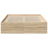 Bed Frame without Mattress Sonoma Oak 150x200 cm King Size King Size 3203868