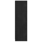 Book Cabinet/Room Divider Black 36x33x110 cm Solid Pinewood 809940
