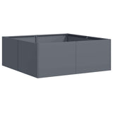 Planter Anthracite 80x80x30 cm Steel 860803