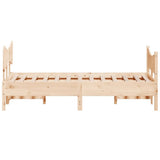 Bed Frame without Mattress 120x200 cm Solid Wood Pine 3216384