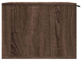 Cat Litter Box Enclosure Brown Oak 80x50x45 cm Engineered Wood 857739