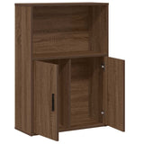 Bookcase Brown Oak 60x24x85 cm Engineered Wood 860415