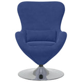 Egg Chair Police Blue 63 x 73 x 90 cm Velvet 42002734