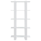 Book Cabinet/Room Divider High Gloss White 80x30x160 cm 811571