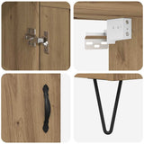Highboard Artisan Oak 69.5 x 34 x 180 cm Engineered Wood 3415840