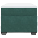 Box Spring Bed with Mattress Dark Green 90x200 cm Velvet 3285260