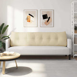 Back Pillow Cream 180 x 24 x 50 cm Fabric 42014564