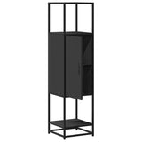 Highboard Black 35.5x35x139 cm Engineered Wood and Metal 849034