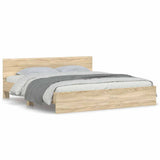 Bed Frame Sonoma Oak Engineered wood Super King Durable 3207464
