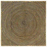 Area Rugs Black 120 x 120 cm Jute 42010741