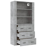 Highboard Concrete Grey Engineered Wood 3185395