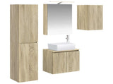 Bathroom Cabinet Set 5 pcs Sonoma Oak 50 x 14.5 x 70 cm 3407313
