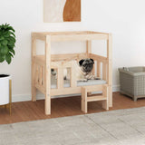 Dog Bed 65.5x50.5x70 cm Solid Wood Pine 822372