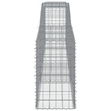 Arched Gabion Baskets 3 pcs 400x50x80/100 cm Galvanised Iron 3146984