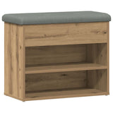 Shoe Bench Artisan Oak 62x32x50 cm Engineered Wood 857630
