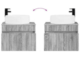 Bathroom Cabinet Set 3 pcs Grey Sonoma 49 x 44.5 x 66 cm 3405773