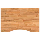 Desk Top Light Brown 80x50x2.5 cm Solid Wood Oak Rectangular 4009017