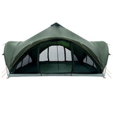 Tipi Tent with Roof Army green 18-Person Polyester and Steel 42028622