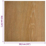 Self-adhesive Flooring Planks 55 pcs PVC 5.11 m Brown 324666