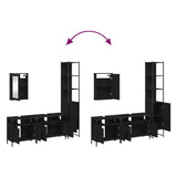 Bathroom Furniture Set Black 3214805